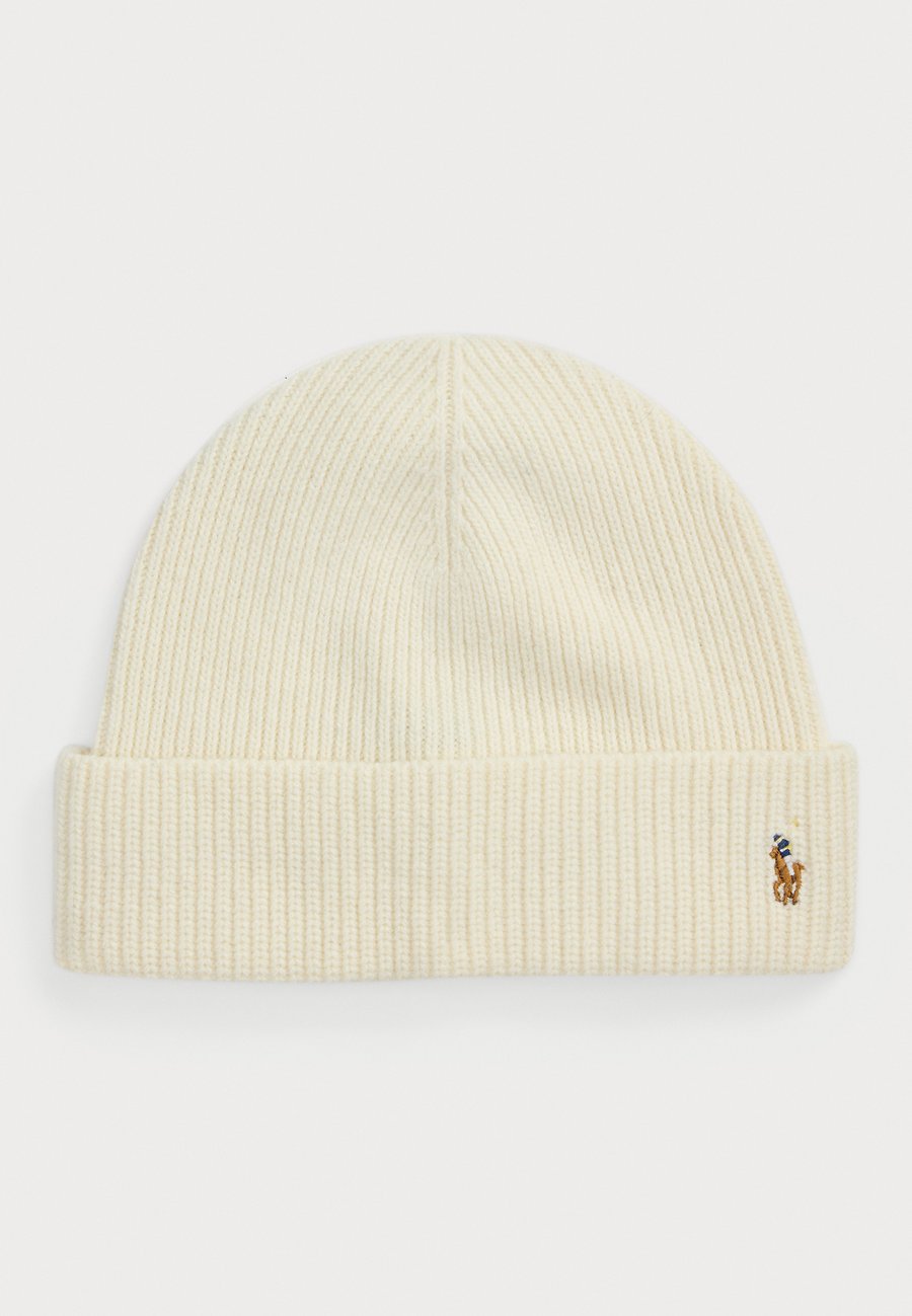 

Шапка Polo Ralph Lauren SIGNATURE PONY WOOL-BLEND BEANIE, Herbal Milk/White