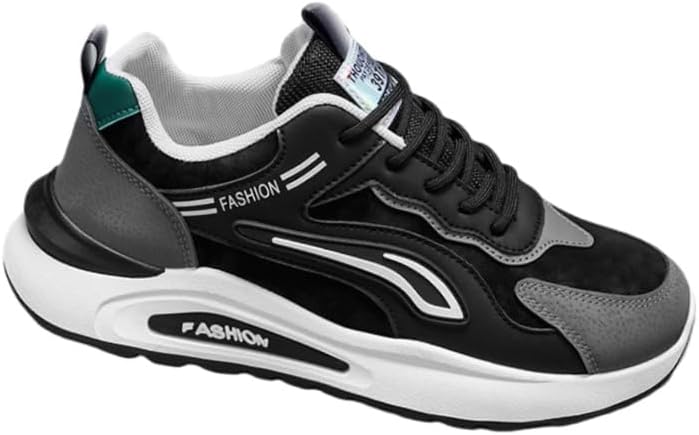 

Мужские дышащие спортивные кроссовки - с толстой подошвой и противоскользящей поверхностью. Мягкие и удобные. Подходят для ежедневных прогулок и активного отдыха на улице Clolinde, черный