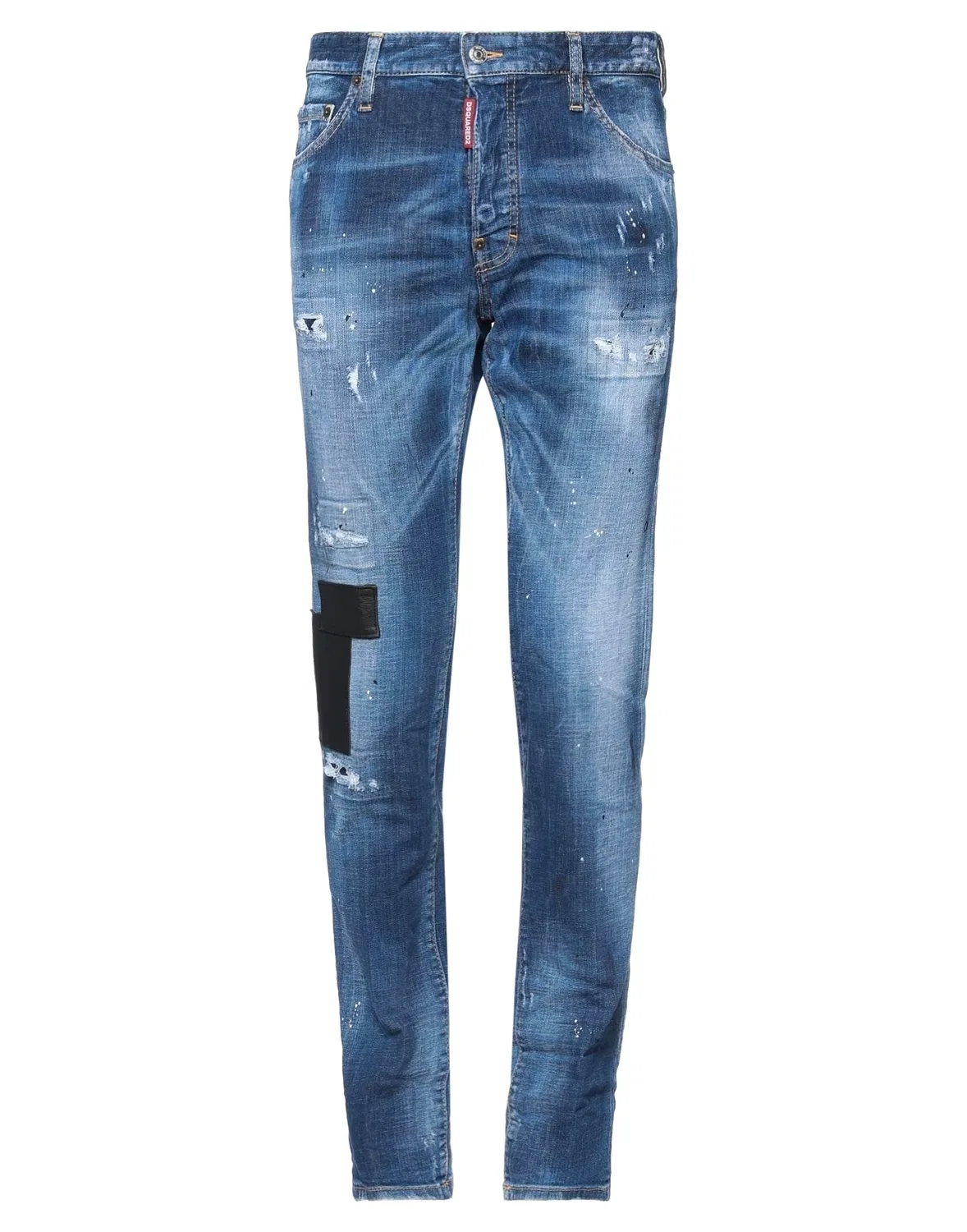Джинсы зауженные деним DSQUARED2 синие