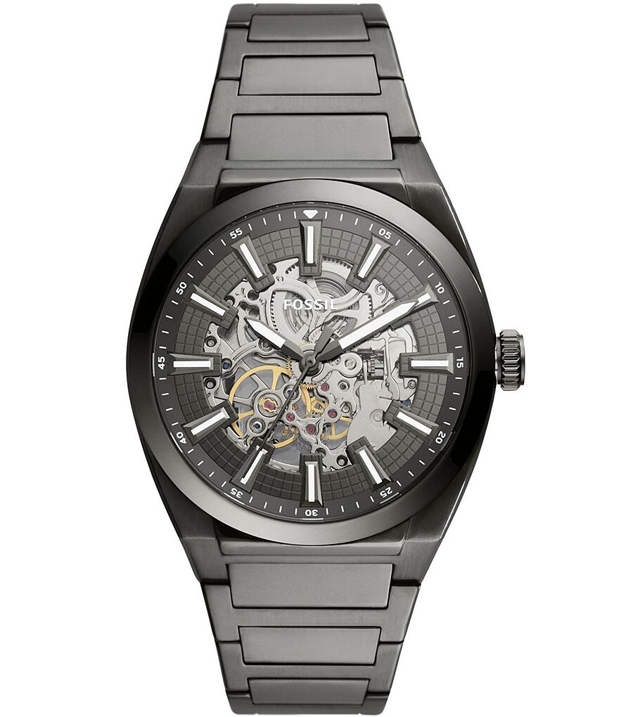 

Мужские часы Fossil Everett с автоматическим дымчатым браслетом из нержавеющей стали, серый