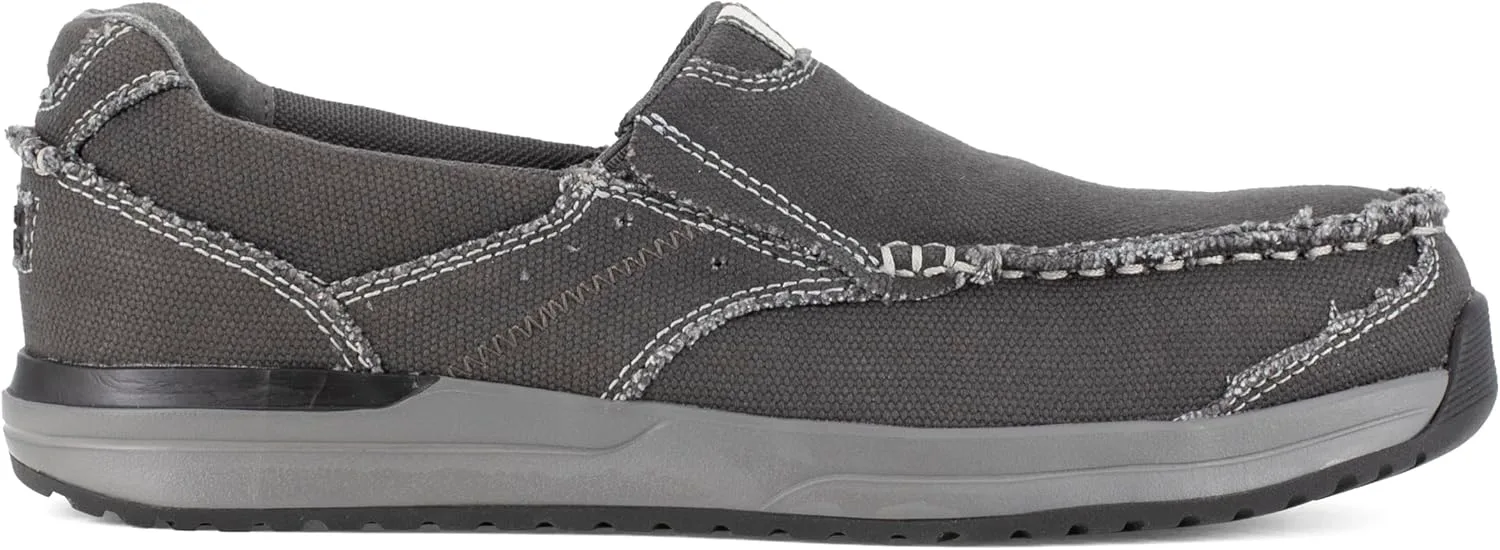 Мужские слипоны для работы Rockport Rk2151 Langdon с композитным носком, модель Sd10, цвет Брин — фото 4
