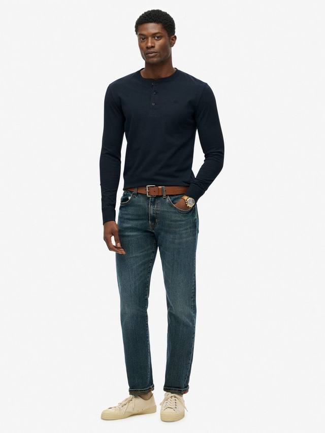 Классическая базовая футболка Grandad Superdry, Eclipse Navy — фото 3