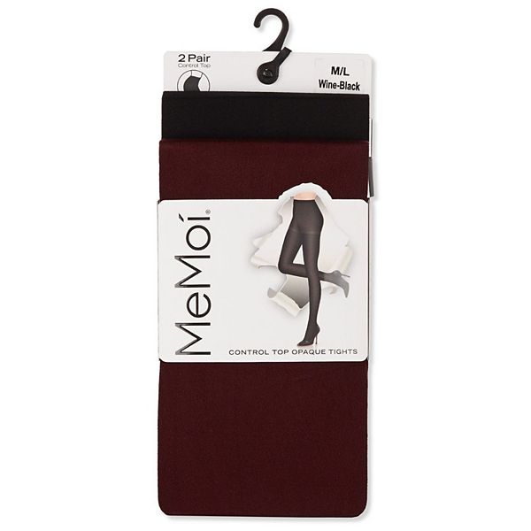 

Колготки Control Top solid microfiber, 2 шт Memoi, Wine Black