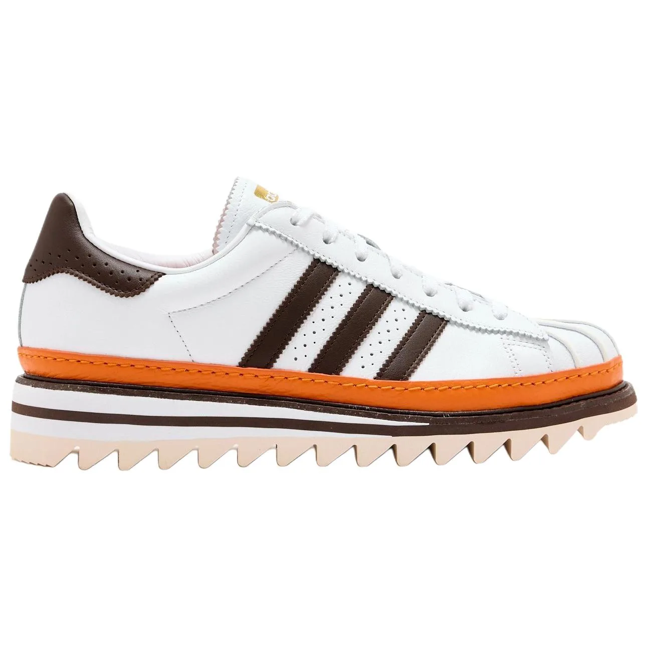 Adidas Originals CLOT SUPERSTAR Casual Shoes Unisex White Brown — фото 3