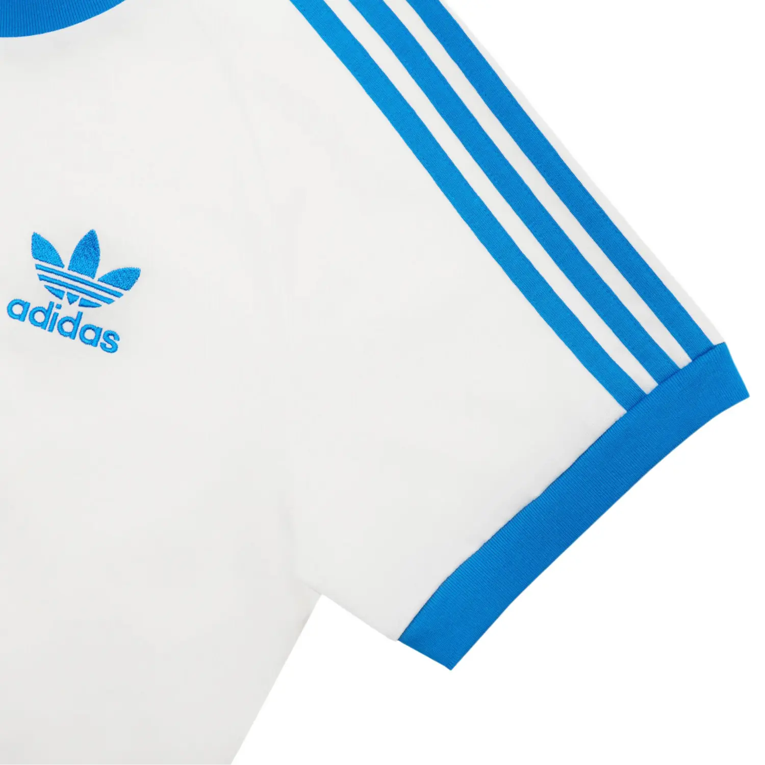Adidas Originals Футболка SS25 CALI мужская Jade White/Bird Feather Blue — фото 4