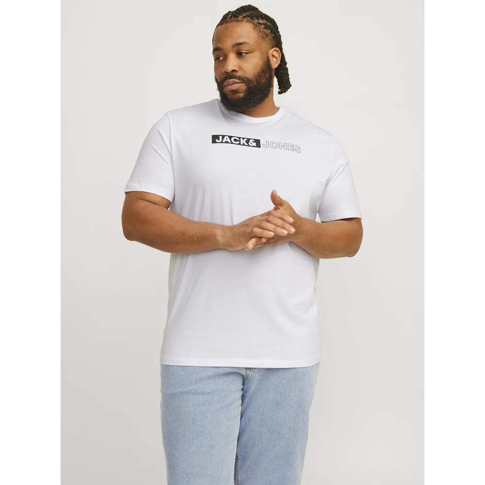 

Футболка с коротким рукавом Jack & Jones Corp Logo Play Plus, белый