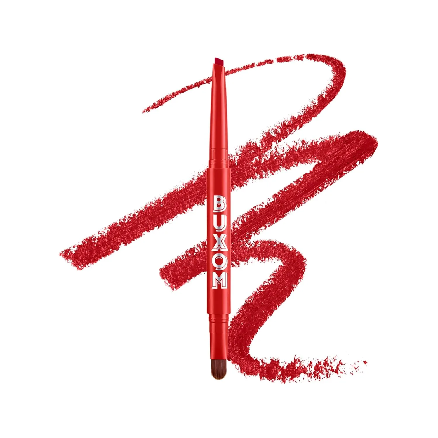 Карандаш для губ Buxom Power Line Plumping Lip Line, стойкий, водостойкий и выдвижной, увлажняющая формула с пептидами и витамином Е, матовое покрытие, не тестируется на животных, не требует заточки., AL Real Red (True Red)