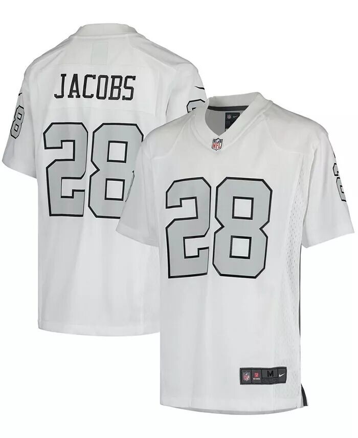 

Большие парни Джош Джейкобс Las Vegas Raiders игровая майка Nike, белый