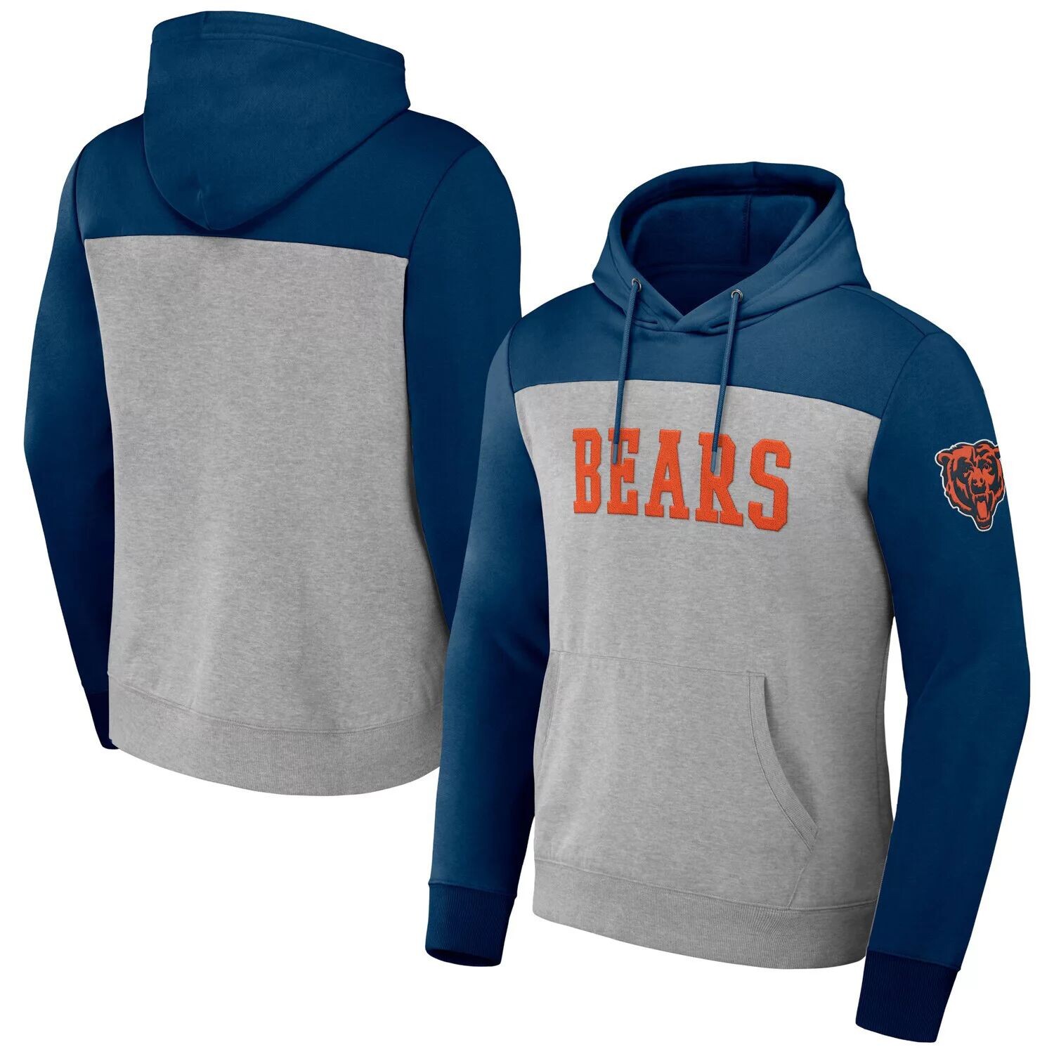 

Мужская коллекция NFL x Darius Rucker от Fanatics Heather Grey Chicago Bears с цветными блоками пуловер с капюшоном