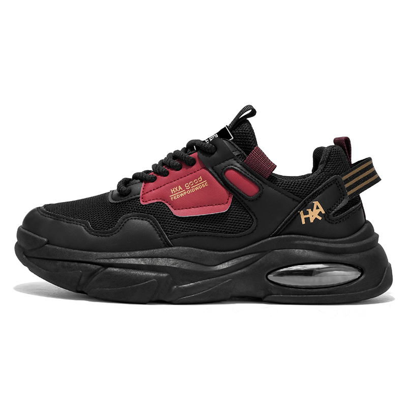 

Обувь для скейтбординга мужская низкая NANJIREN, Black Red