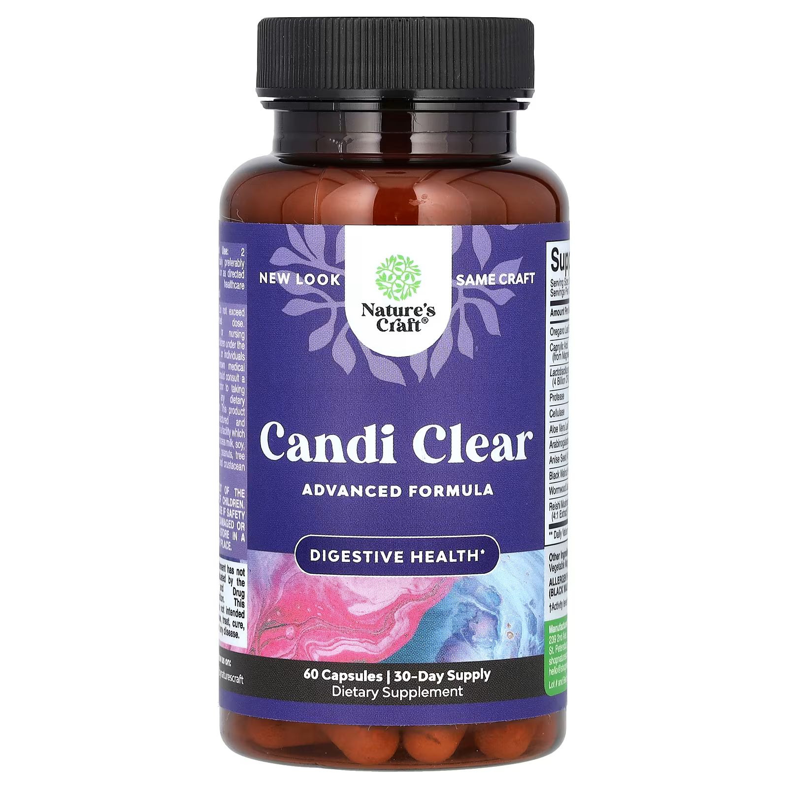 

Candi Clear, 60 капсул Nature'S Craft