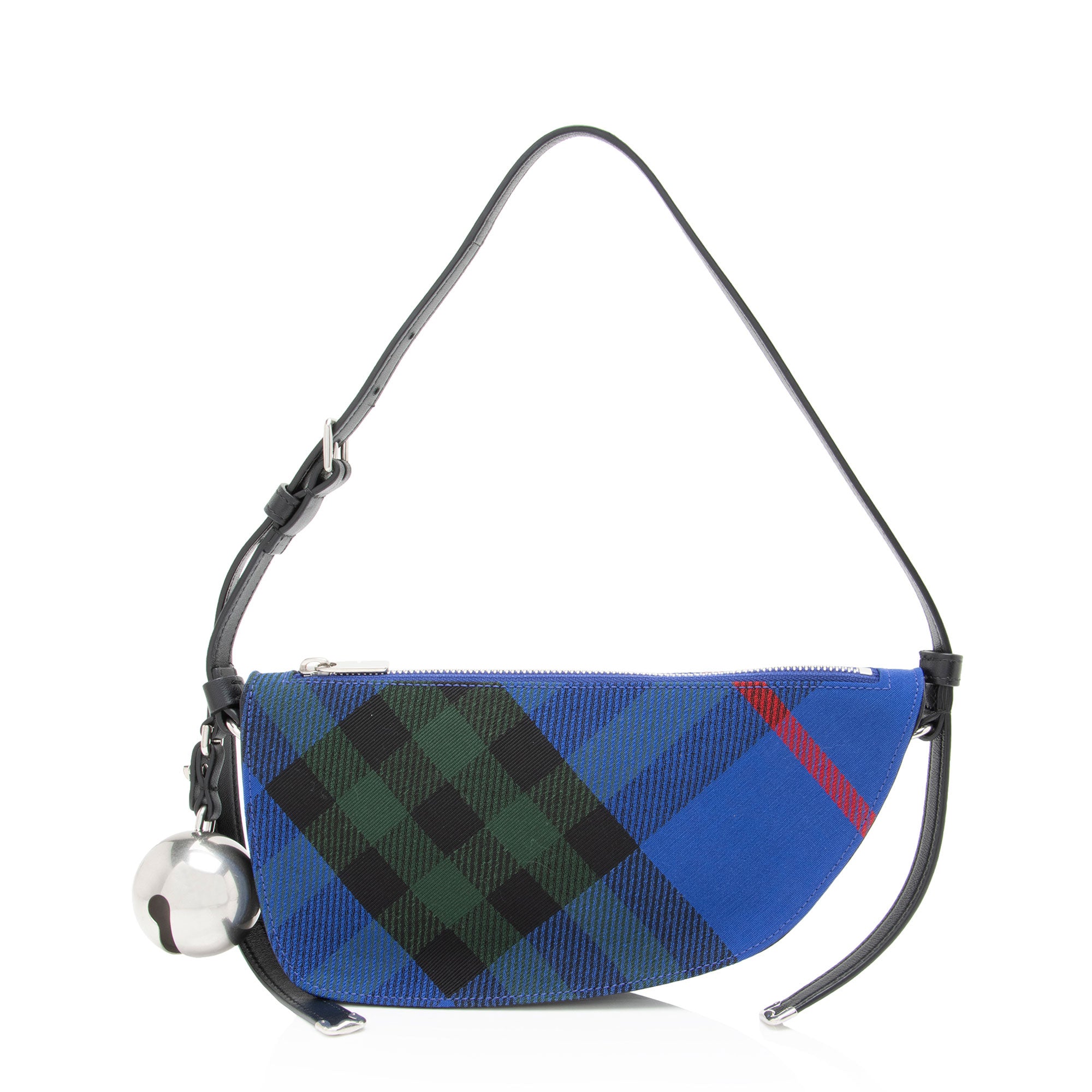 

Burberry Check Shield Мини-плечевая сумка, синий/мультиколор