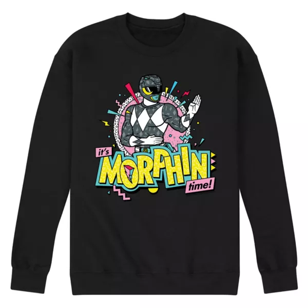 

Мужская флисовая толстовка Power Rangers Morfin Time черного цвета Licensed Character, черный