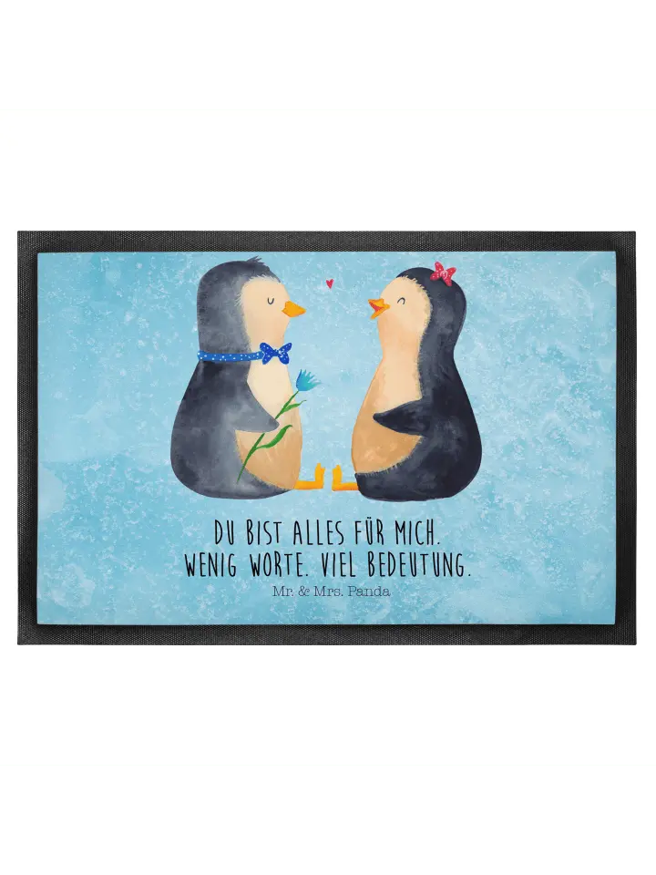 

Коврик для ног Mr. & Mrs. Panda, цвет eisblau