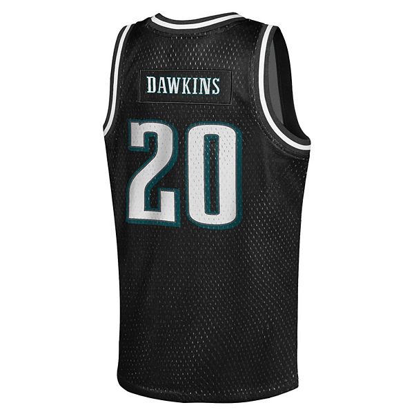 Футболка Brian Dawkins Philadelphia Eagles черная Mitchell & Ness — фото 4