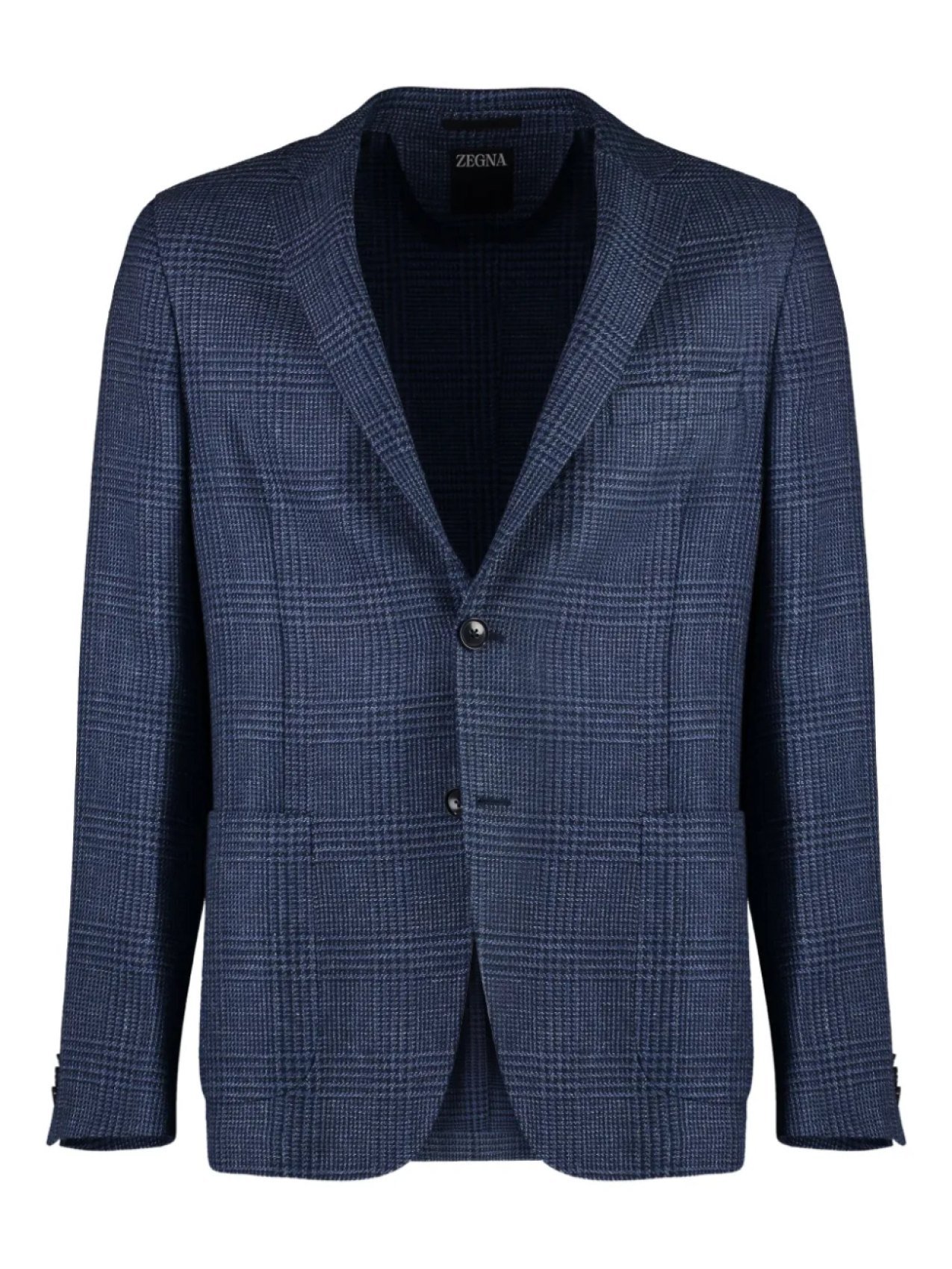 

Однобортный блейзер Zegna, синий