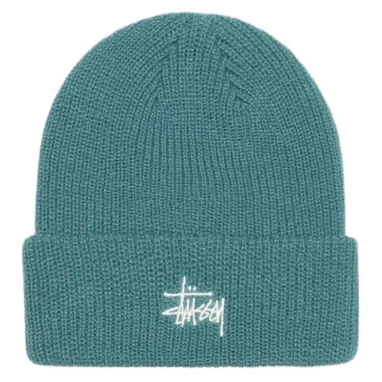 

Stussy Простая манжетная шапка, Green