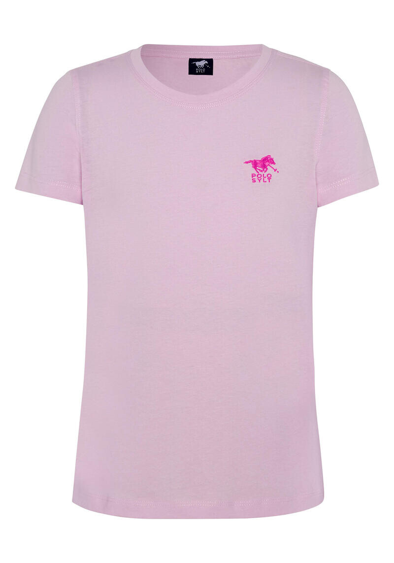 

Футболка с вышитым логотипом POLO SYLT, цвет rosa