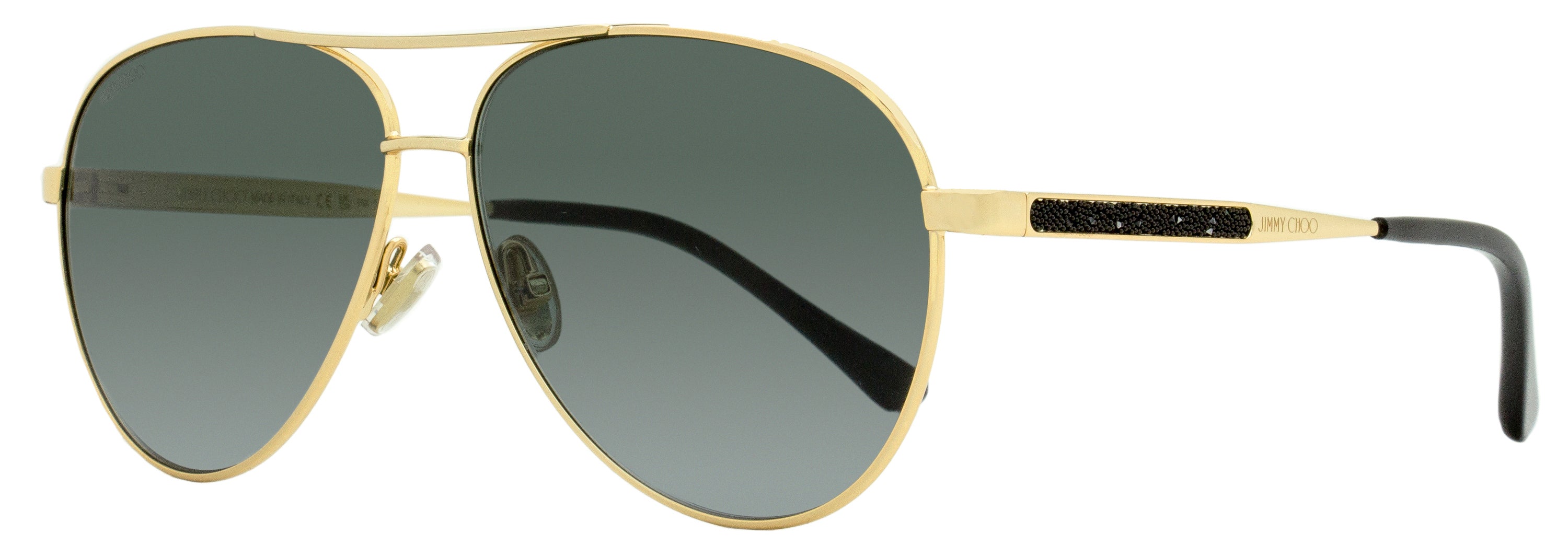 

Солнцезащитные очки женские Jimmy Choo Pilot Jimena 2M29O Gold/Black 60 мм