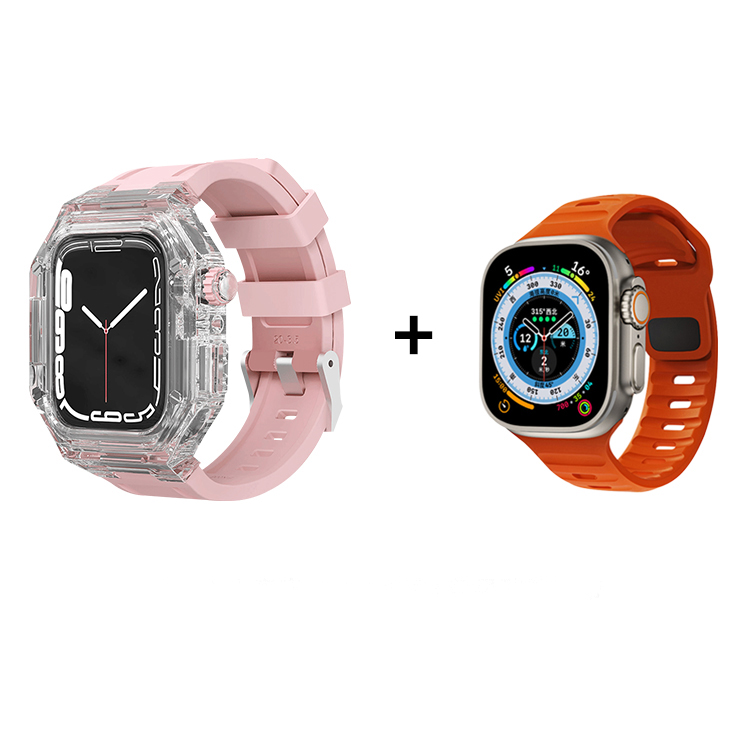 

Vobafe Часы Protective Case Apple PC Plastic Case Material Iwatch2S8S9, Pink
