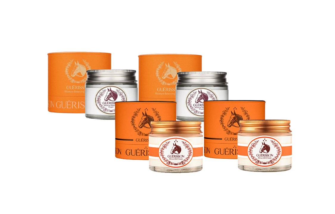 

Наборы для ухода за кожей Unisex Guerisson 9 Complex, Refreshing horse oil cream 70g*2 + elastic horse oil cream 70g*2