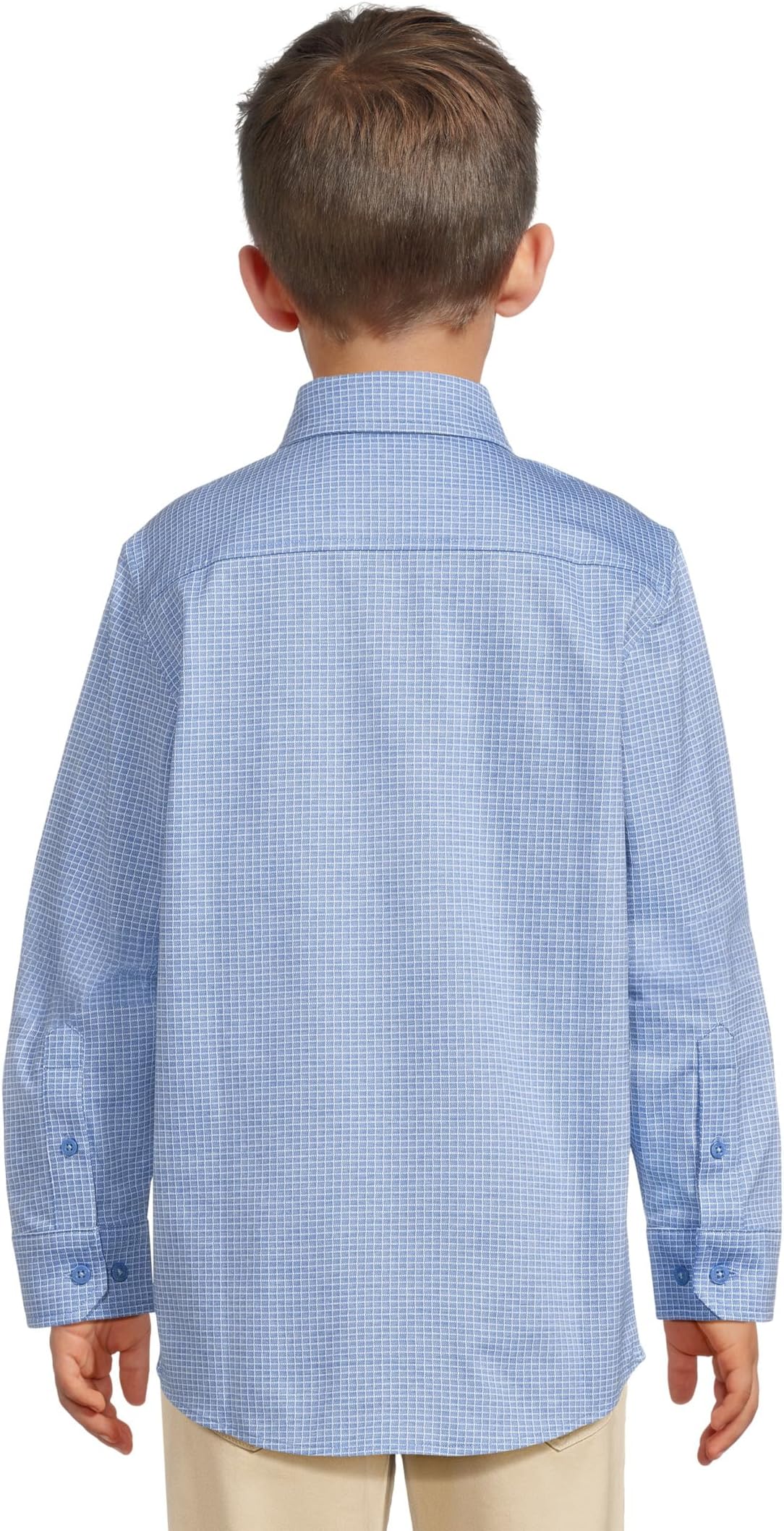 Рубашка для мальчиков Xc Flex Stretch с длинным рукавом Johnston & Murphy Kids, Blue 1 — фото 2