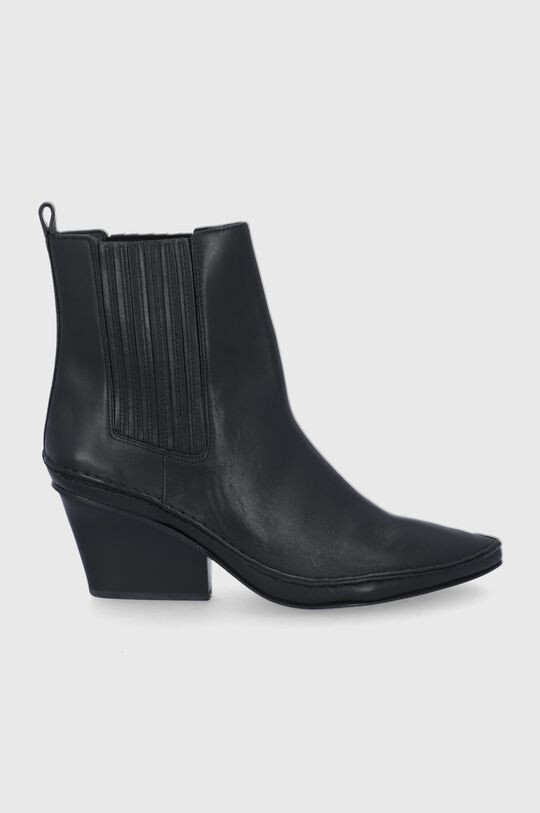 

Кожаные ковбойские сапоги Lila Tory Burch, черный