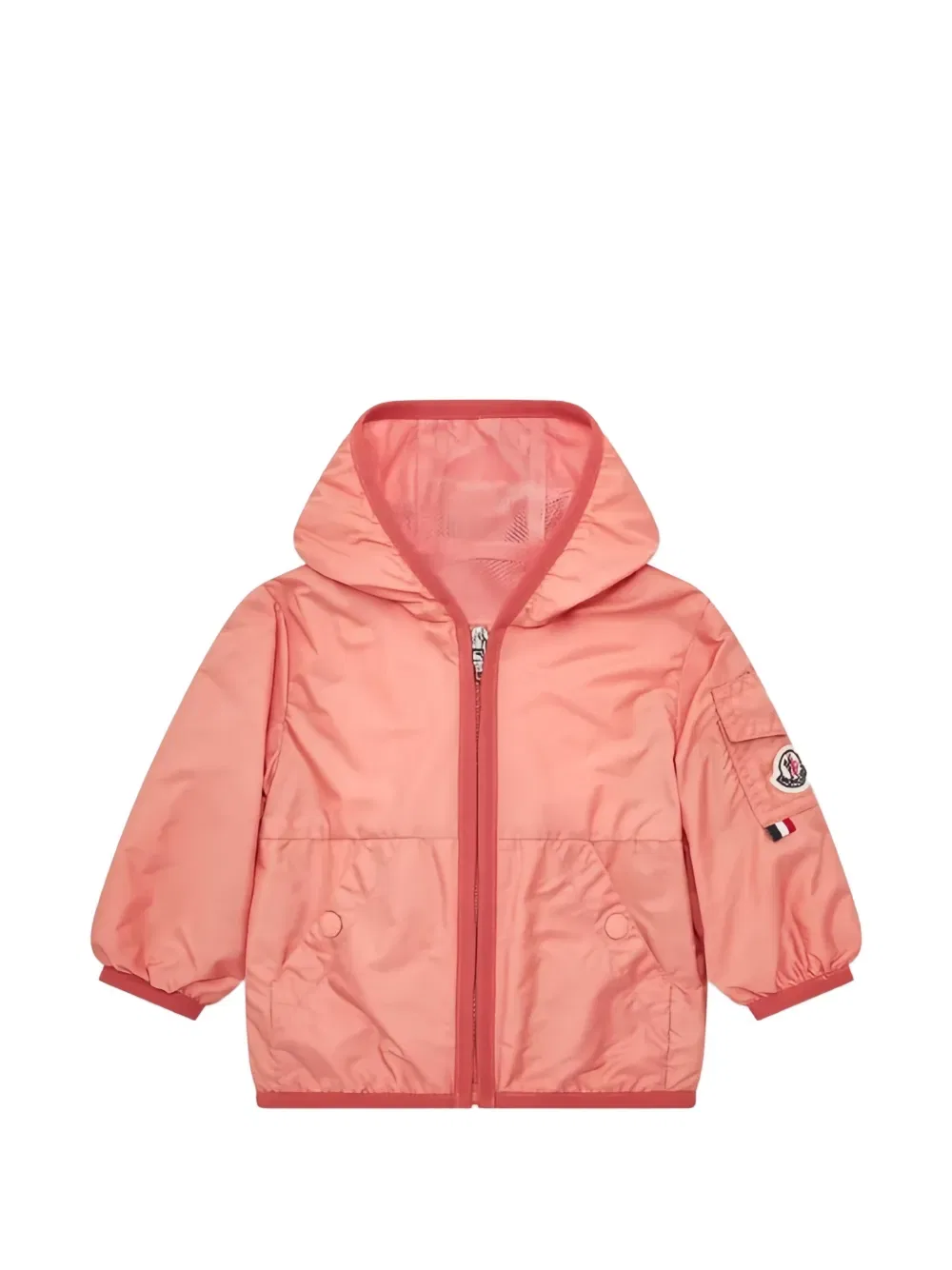 Куртка на молнии с капюшоном Moncler Enfant, оранжевый
