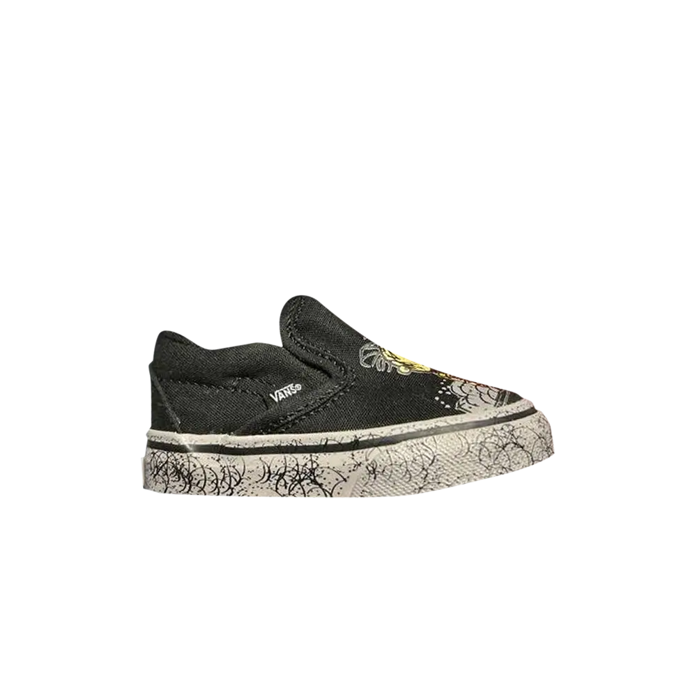 Слипоны Peanuts x Classic для малышей Vans, черный