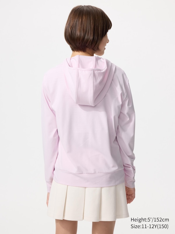 Толстовка AIRism с UV-защитой на молнии Uniqlo, 70 light purple — фото 3