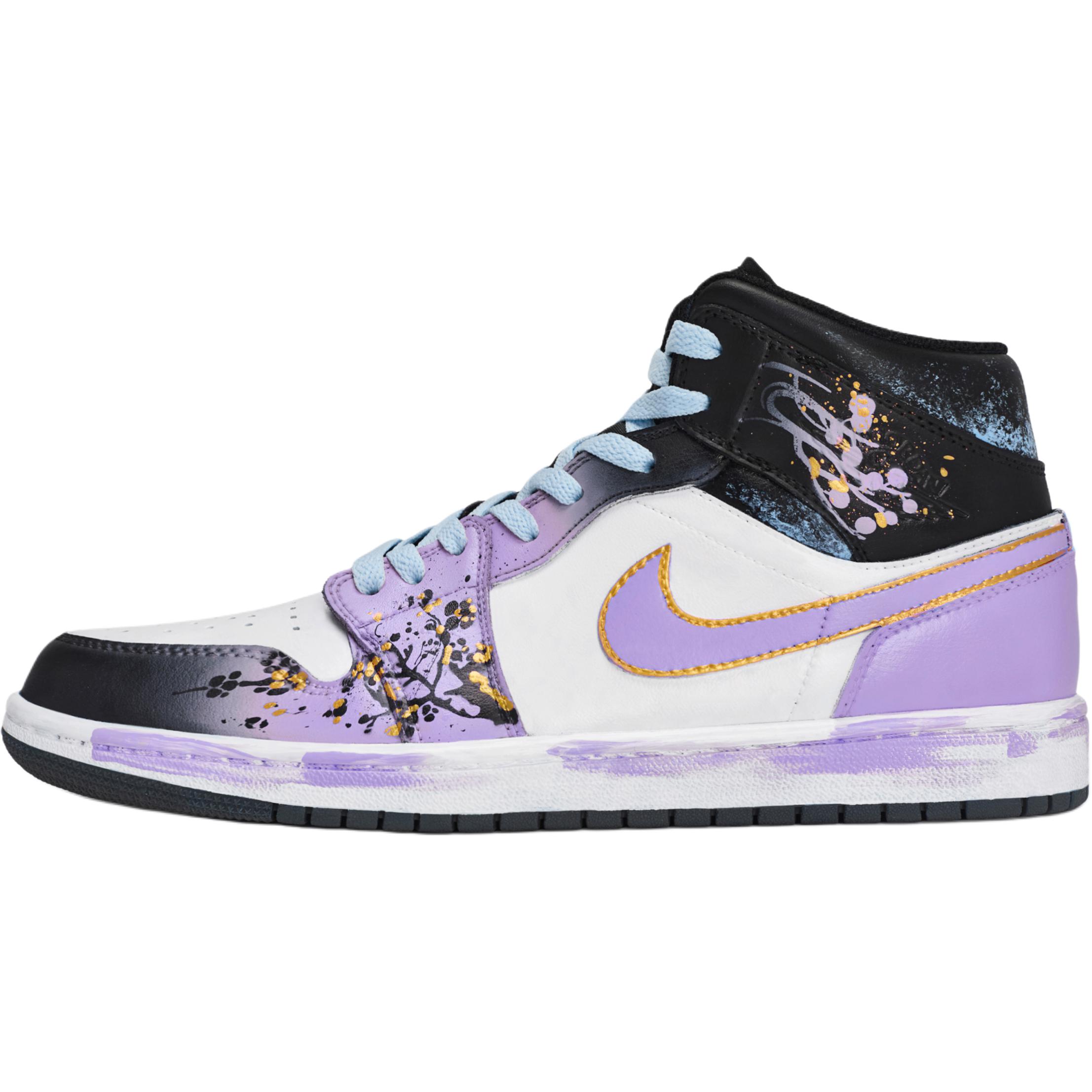 Jordan Кроссовки Air 1 811 Manufacturing, цвет Cold Plum Purple Ink, специальная коробка — фото 3