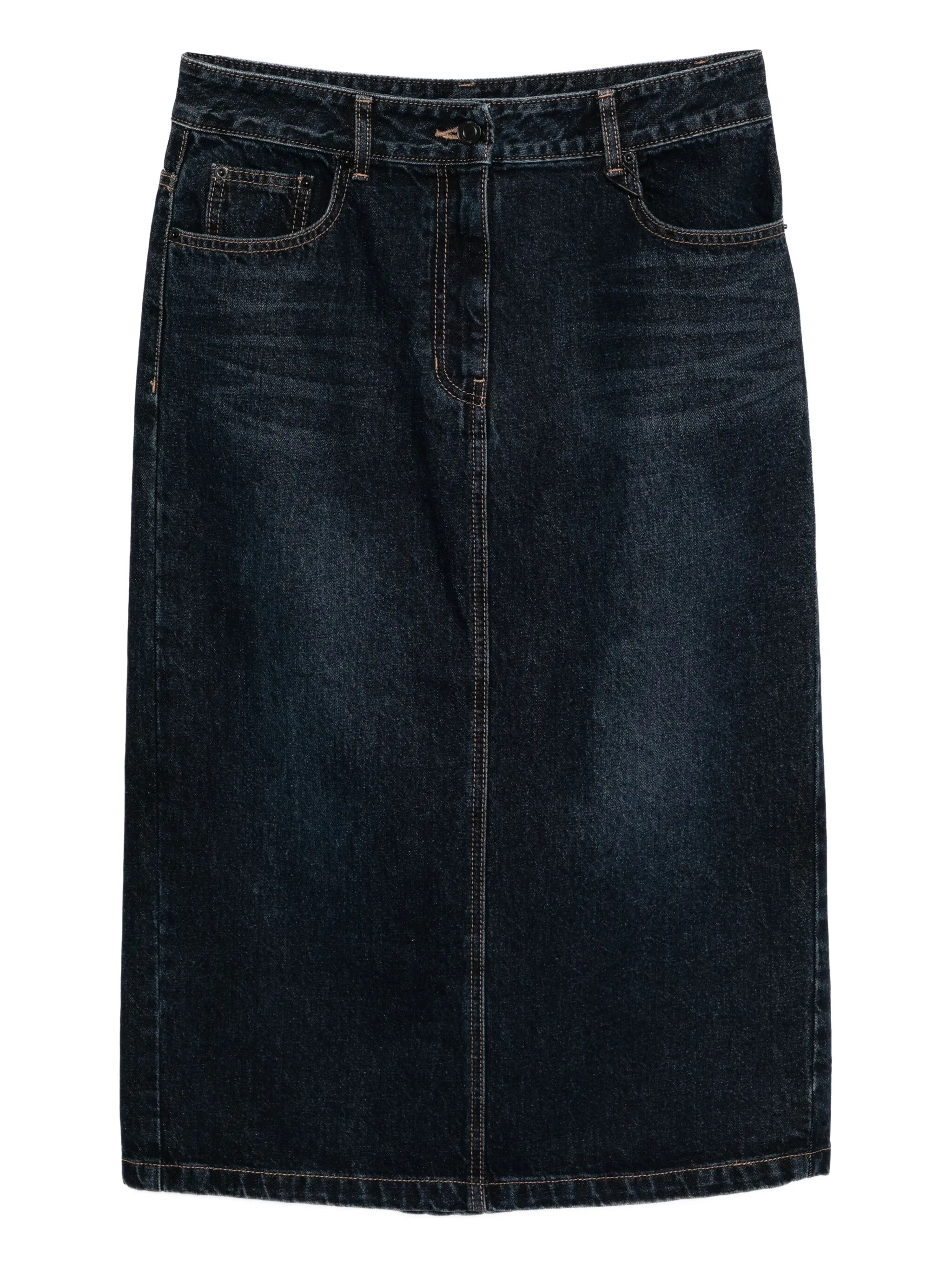 

Джинсовая юбка на пуговицах Juun.J, синий