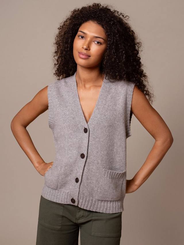 

Жилет из чистой шерсти Celtic & Co., Silver Grey