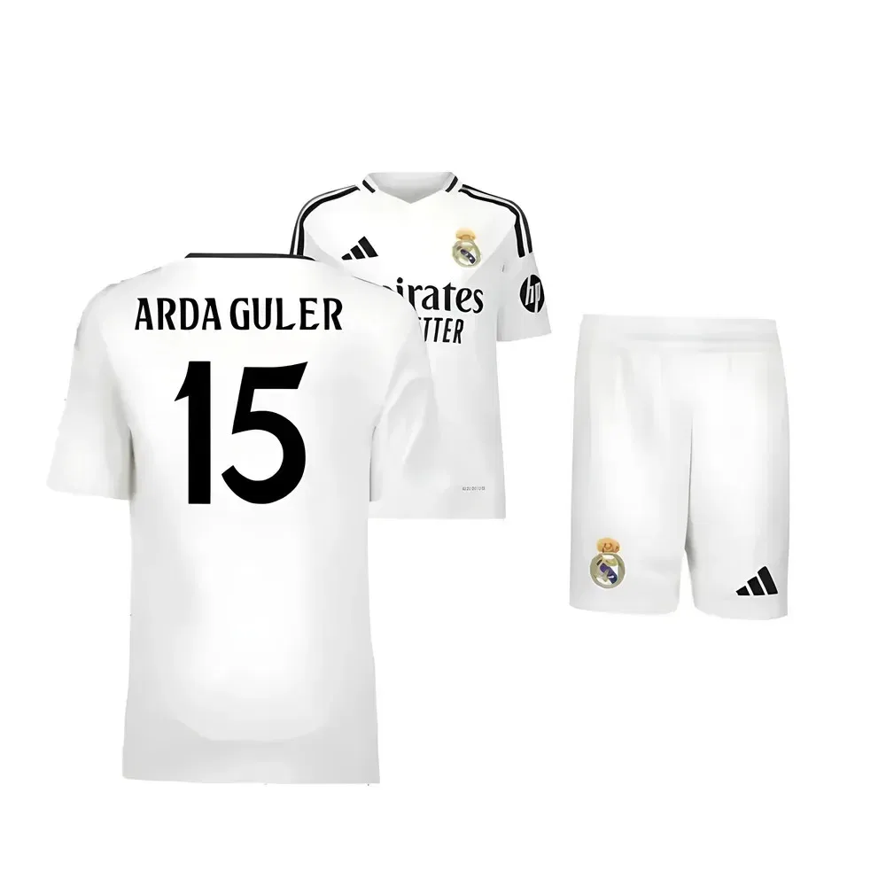 Домашний детский комплект Real Madrid 2024-2025 с Ардой Гюлер, белый