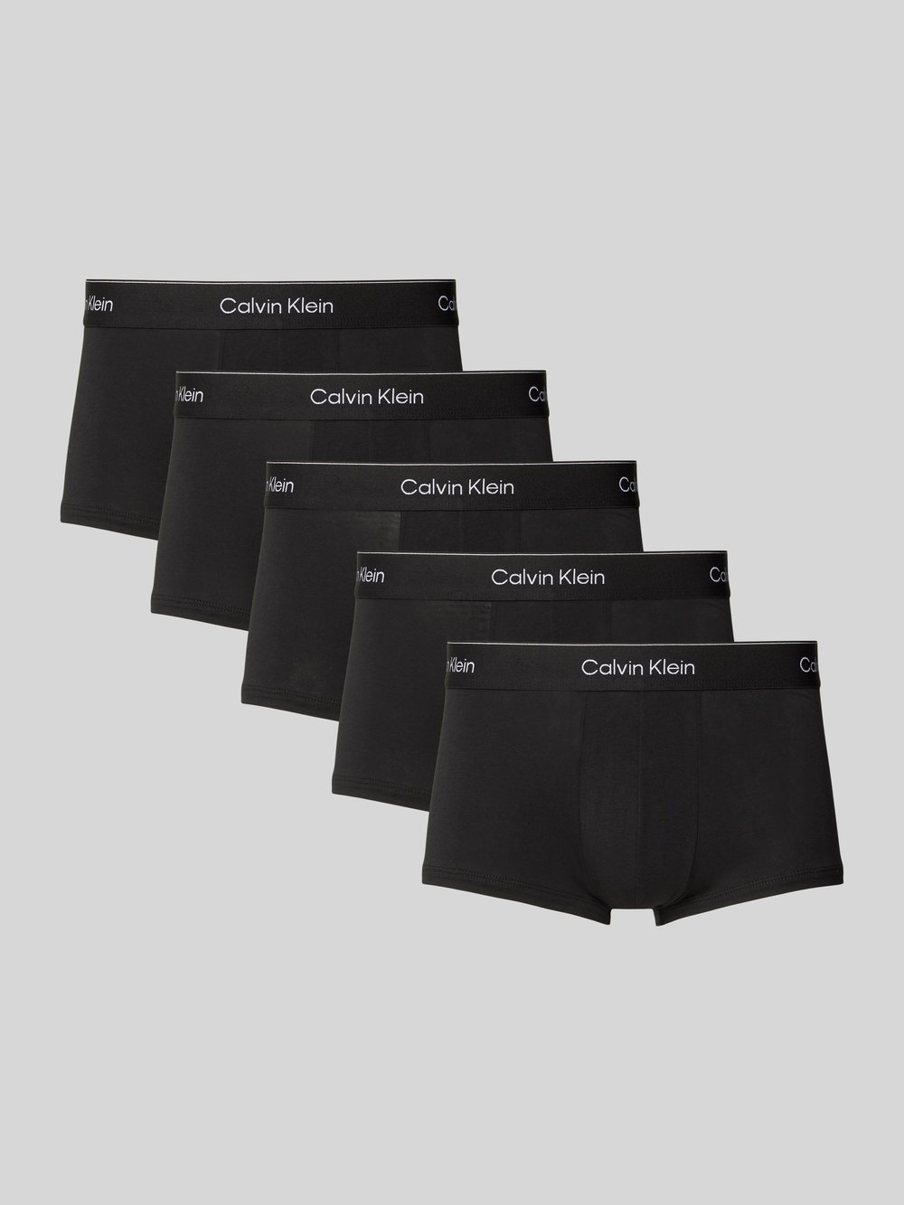 

Трусы-боксеры с эластичным поясом и этикеткой в ​​упаковке 5 шт Calvin Klein Underwear, черный