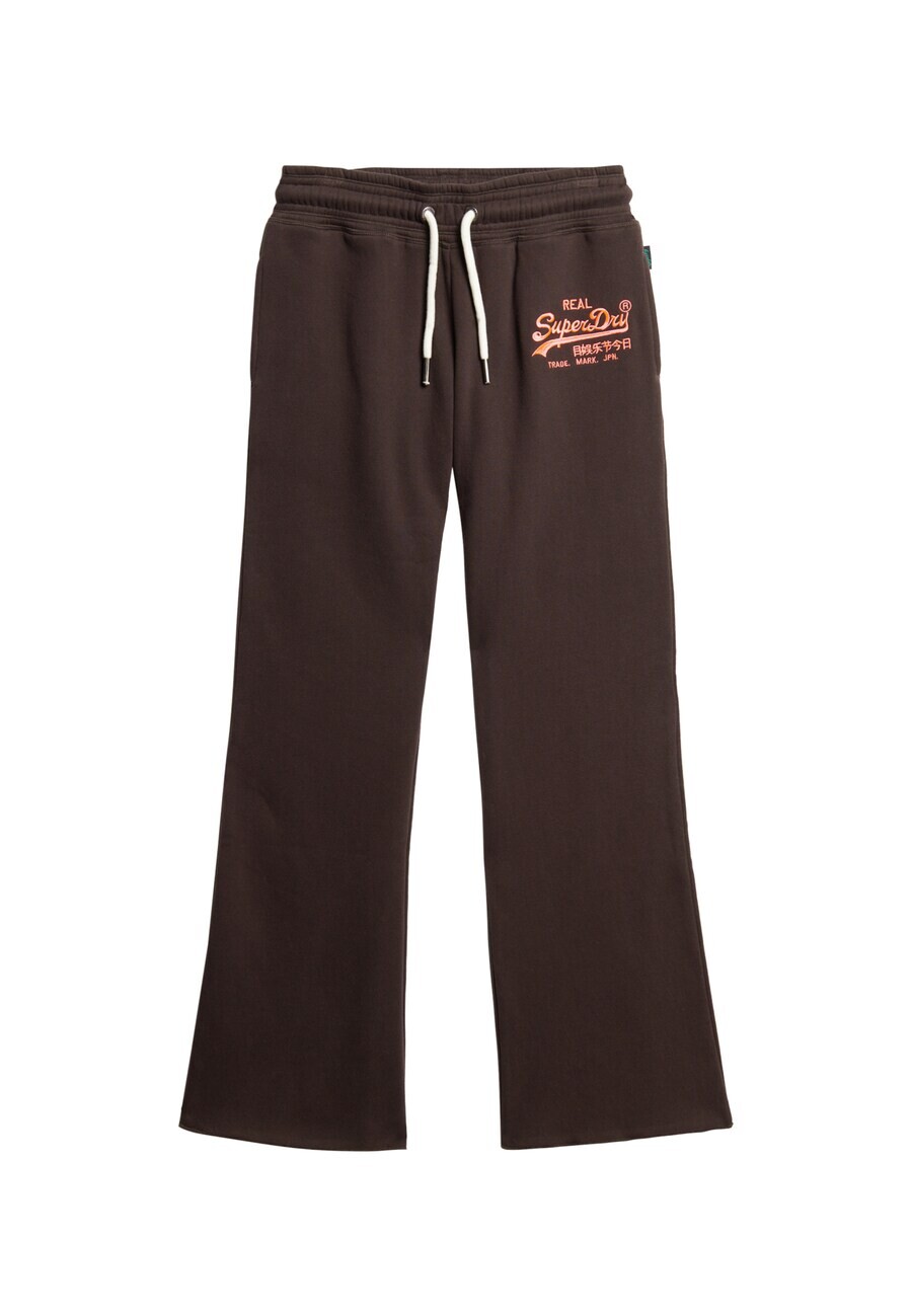 

Тканевые брюки Superdry Wide leg Pants, темно-коричневый