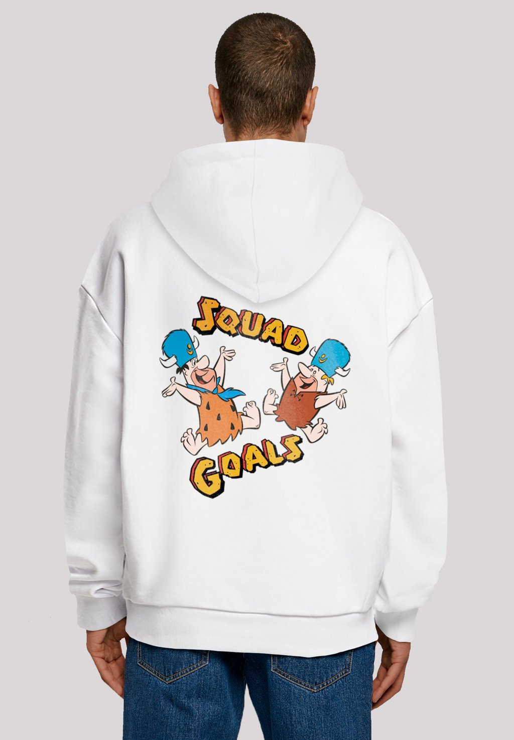 

Толстовка THE FLINTSTONES SQUAD GOALS FAMILIE FEUERSTEIN - Hoodie F4NT4STIC, белый