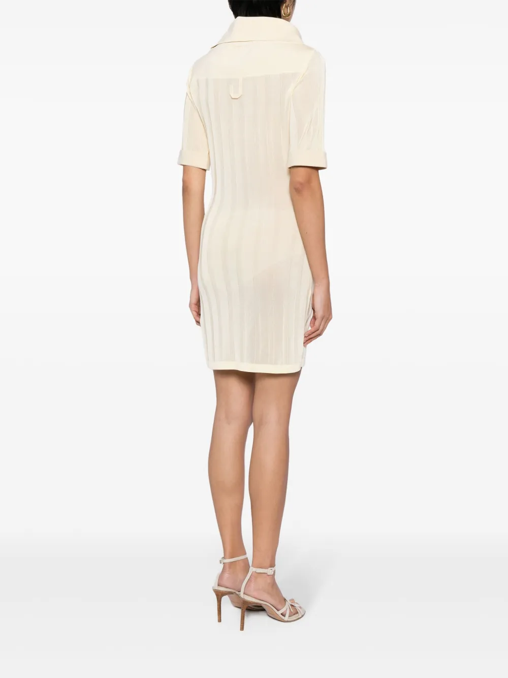Платье La Mini Robe Manta JACQUEMUS, желтый — фото 4