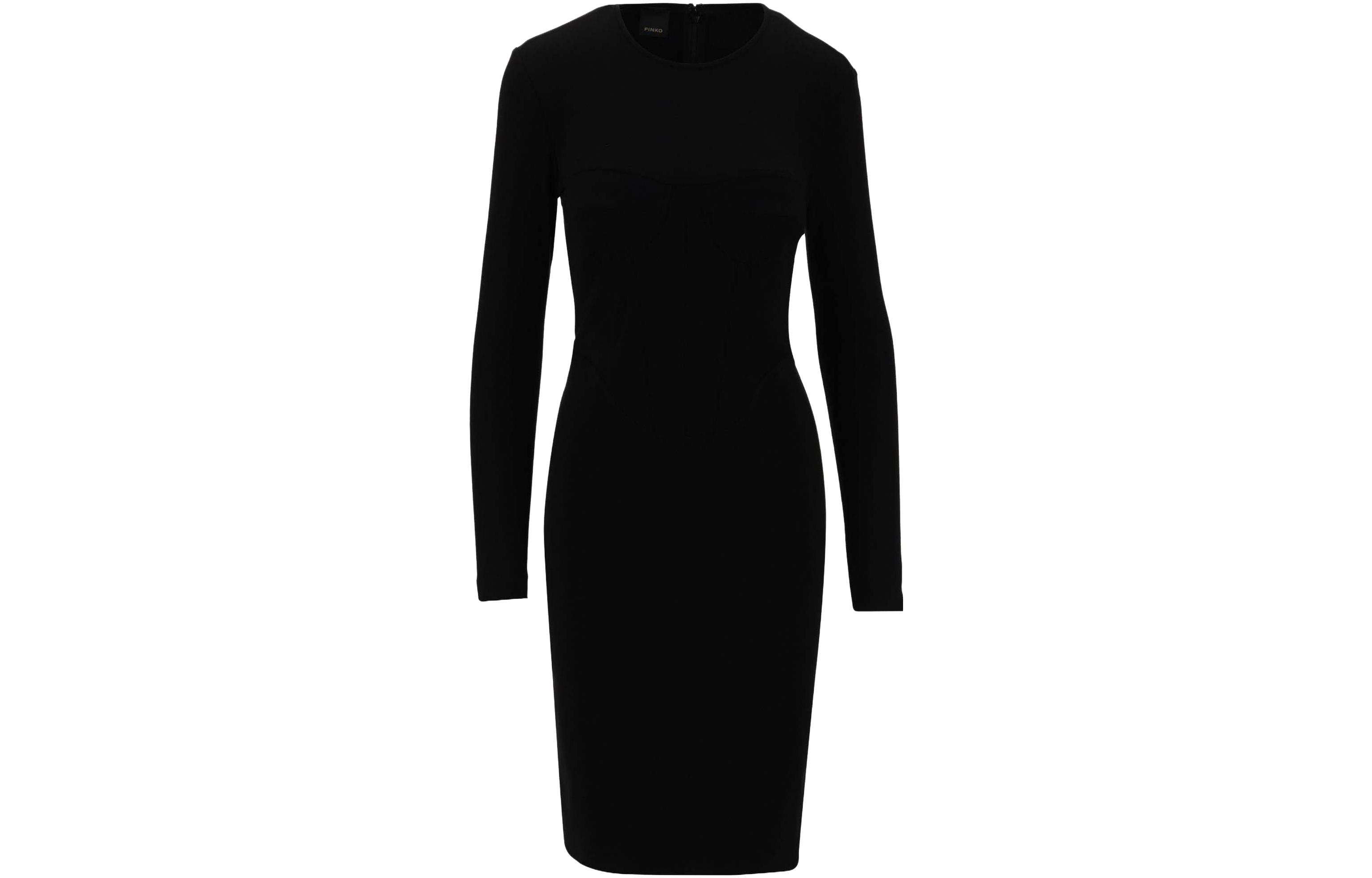 

Корсетное мини-платье с длинными рукавами PINKO, черный