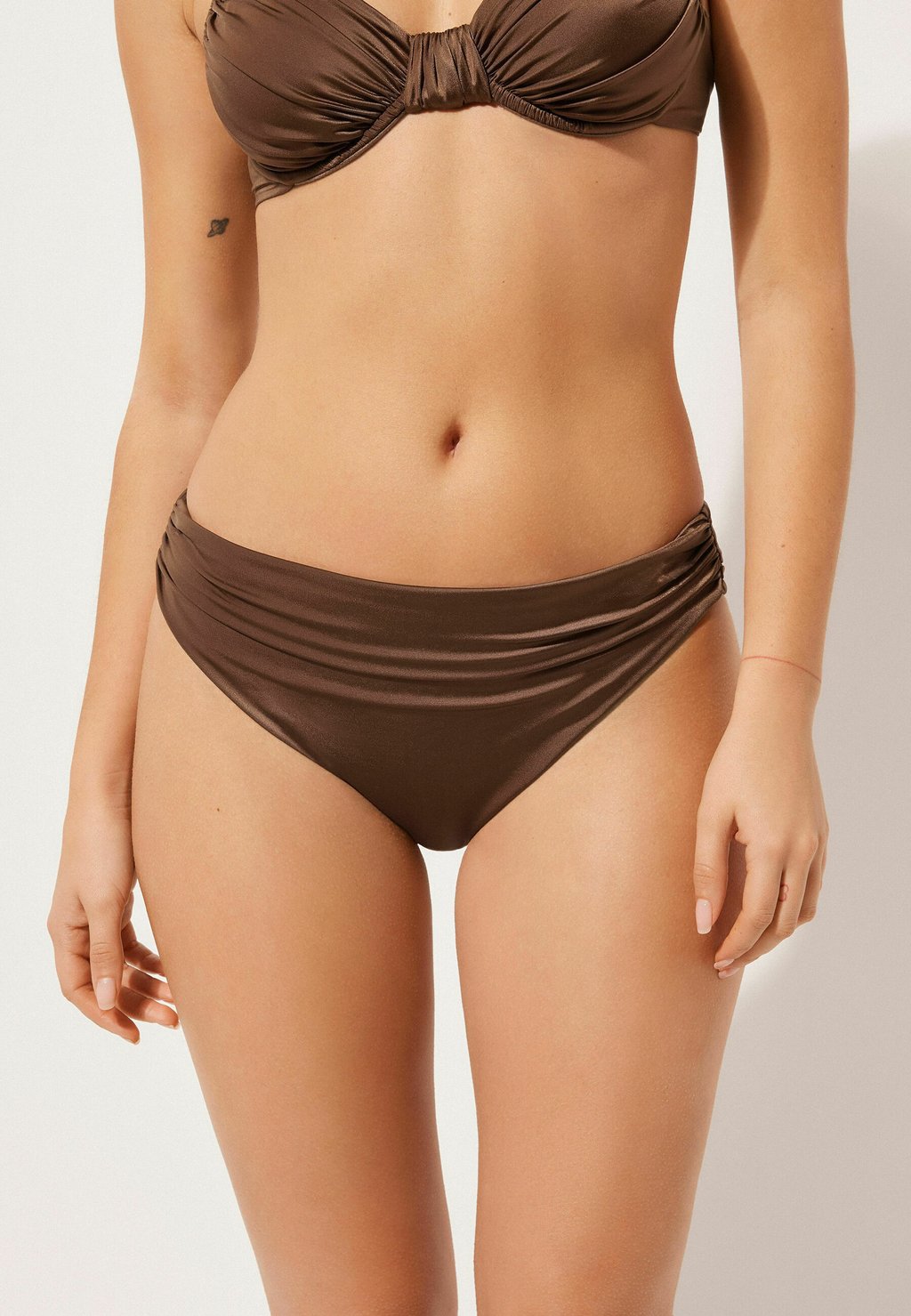 

Плавки бикини SHINY Calzedonia, коричневый