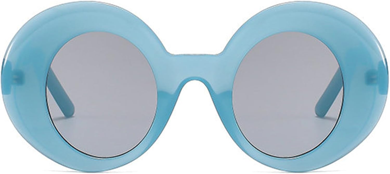 

Хелена. Большие круглые женские солнцезащитные очки. Популярный стиль панк-очков для женщин и мужчин. Солнцезащитные очки UV400 в стиле ретро, ​​размер S65 helena, Blue