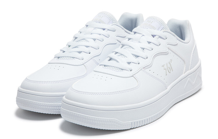 Кроссовки 361° Air Force One Skateboarding Shoes Men Low-top 361 Degree White/photon Gray, белый/серый — фото 3