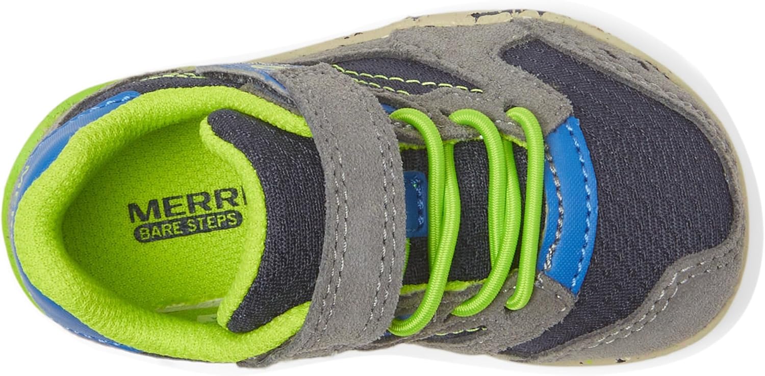 Кроссовки Merrell Kids Bare Steps A83, синий/зеленый/темно-синий — фото 3