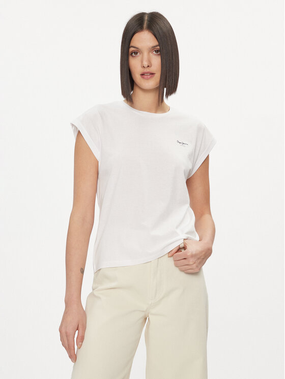 

Блузка обычного кроя Bloom PL504821 Pepe Jeans, белый