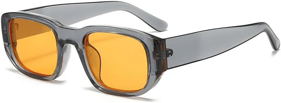 

Солнцезащитные очки в стиле панк конфетных цветов для мужчин и мужчин с защитой от УФ-излучения UV400, идеально подходят для путешествий на открытом воздухе и вождения UYPTK, Gray Yellow