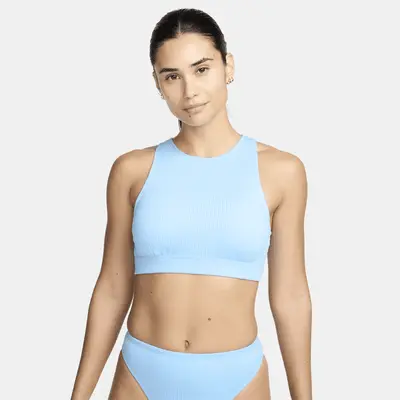 

Топ бикини Nike Swim Elevated Essential, цвет Aquarius Blue