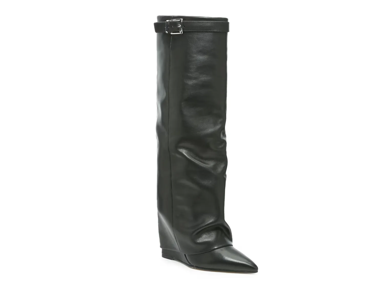 

Сапоги Corenne Foldover Wedge Boot Steve Madden, черный