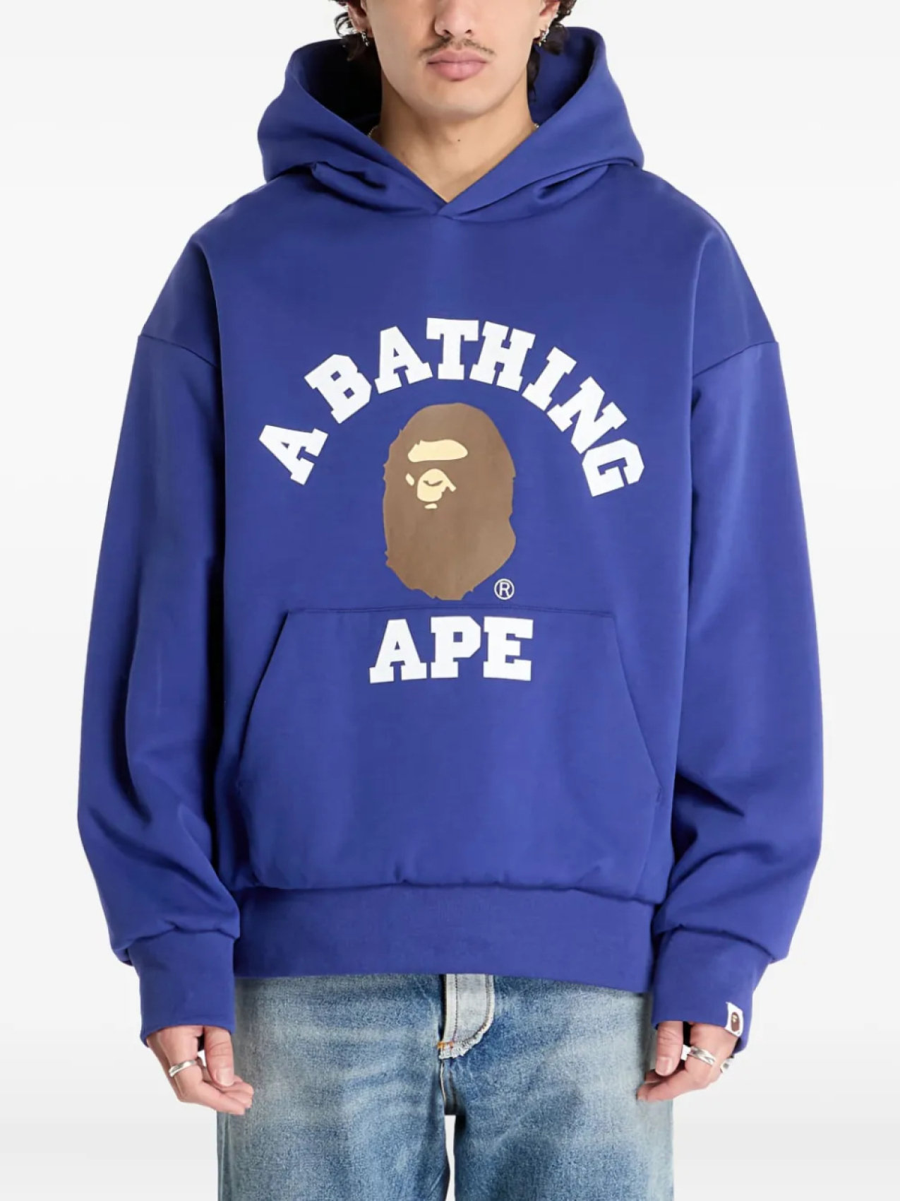 

Толстовка с капюшоном и логотипом BATHING APE A Bathing Ape, синий