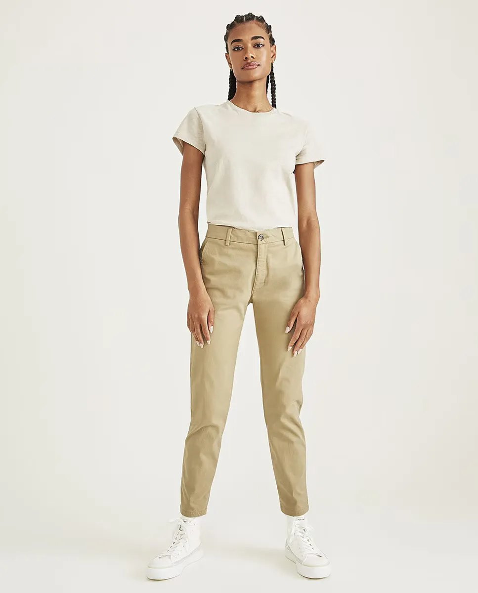 

Женские узкие брюки-чиносы Dockers, бежевый