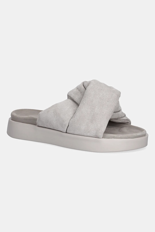 Замшевые шлепанцы Soft Crossed Suede Inuikii, серый